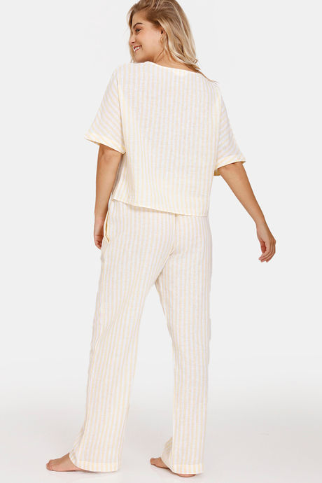 Marks & Spencer Cotton Lounge Top - Yellow Mix — image 3