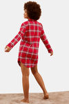 Marks & Spencer Cotton Sleep Nightdress - Red Mix — thumbnail 2