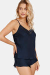 Marks & Spencer Polyester Chemise - Navy — thumbnail 2