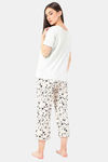 Marks & Spencer Cotton Pyjama Set - Green Mix — thumbnail 2
