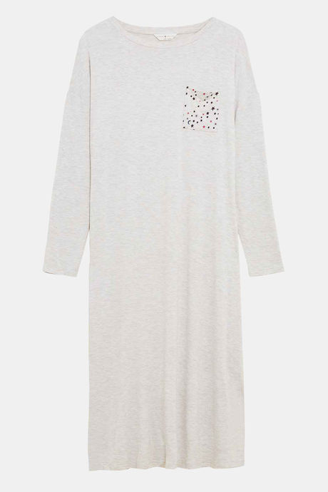 Marks & Spencer Viscose Sleep Nightdress - Grey Mix — image 4
