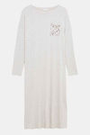 Marks & Spencer Viscose Sleep Nightdress - Grey Mix — thumbnail 4
