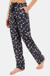 Marks & Spencer Viscose Lounge Pants - Blue Mix — thumbnail 1