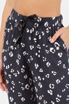 Marks & Spencer Viscose Lounge Pants - Blue Mix — thumbnail 4