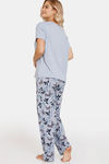 Marks & Spencer Cotton Pyjama Set - Blue Mix — thumbnail 3