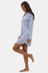 Marks & Spencer Cotton Nightdress - Blue Blue — thumbnail 1