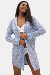 Marks & Spencer Cotton Nightdress - Blue Blue — thumbnail 3