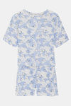 Marks & Spencer Cotton Pyjama Set - Faded Blue — thumbnail 4