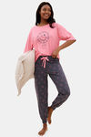 Marks & Spencer Cotton Pyjama Set - Pink Candy — thumbnail 1