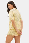 Marks & Spencer Viscose Shorts Set - Yellow Mix — thumbnail 2