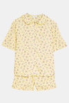 Marks & Spencer Viscose Shorts Set - Yellow Mix — thumbnail 4