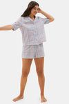 Marks & Spencer Cotton Lounge Pants - Pink Mix — thumbnail 1