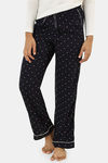 Marks & Spencer Viscose Lounge Pants - Blue Mix — thumbnail 1