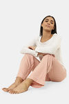 Marks & Spencer Viscose Lounge Pants - Pink Mix — thumbnail 3