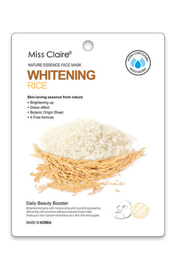 Buy Miss Claire Nature Essence Face Mask - Rice (25 ml)