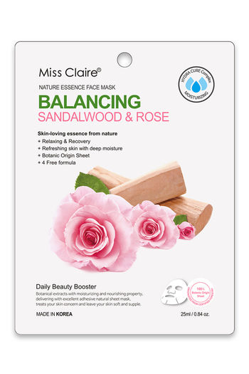 Buy Miss Claire Nature Essence Face Mask - Sandalwood & Rose (25 ml)