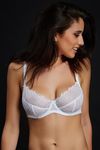 Zivame Double Layered Wired 3/4th Coverage Bra-White — thumbnail 5
