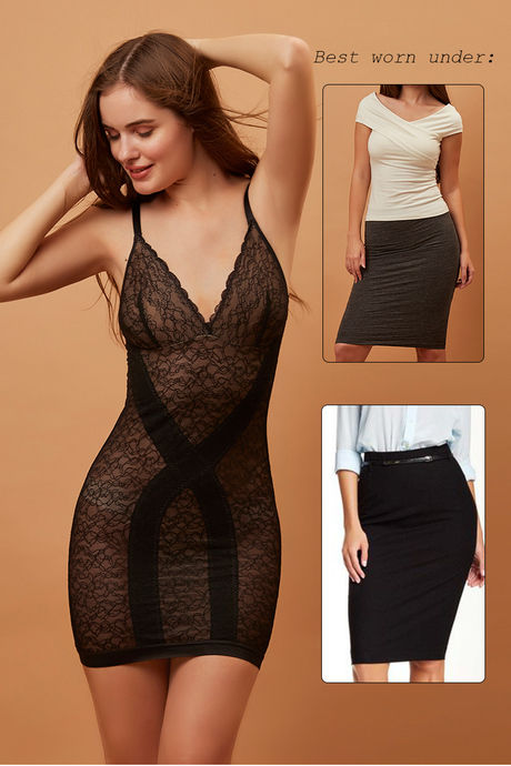Zivame Low Control Shaping Dress - Black — image 3