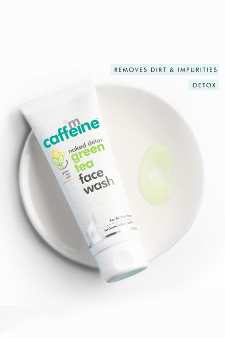 mCaffeine Naked Detox Dirt Removal Green Tea Face Wash (100 ml) — image 2