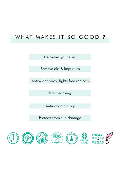 mCaffeine Naked Detox Dirt Removal Green Tea Face Wash (100 ml) — image 4