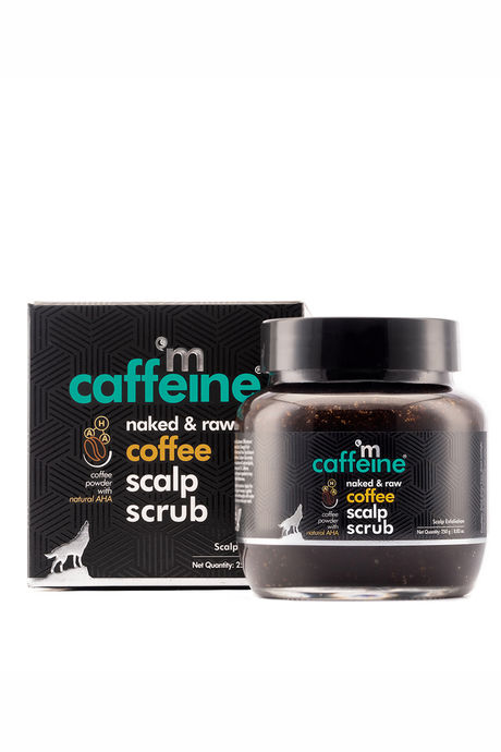 mCaffeine Naked & Raw Coffee Scalp Scrub for Dandruff Control & Scalp Exfoliation (250 g) — image 5
