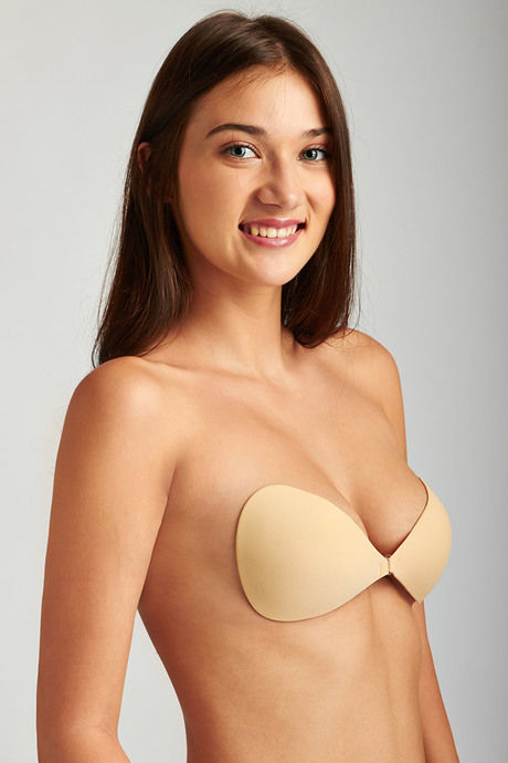 Zivame Clean Finish Front Open Stick On Bra- Skin — image 2