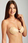 Zivame Invisible Front Open Stick On Bra Smooth Lace Overlay-Skin — thumbnail 2