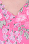 Honeydew Knit Cotton Loungewear Dress - Pink — thumbnail 5