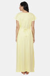 Honeydew Knit Cotton Loungewear Dress - Yellow — thumbnail 4
