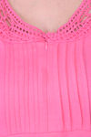 Honeydew Knit Cotton Loungewear Dress - Pink — thumbnail 5
