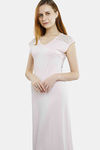 Miorre Mid Length Lace Nightdress - Baby Pink — thumbnail 2