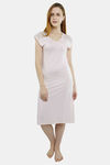 Miorre Mid Length Lace Nightdress - Baby Pink — thumbnail 4
