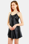 Miorre Satin Babydoll - Black — thumbnail 2