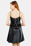 Miorre Satin Babydoll - Black — thumbnail 3