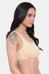Lyra Double Layered Non-Wired Full Coverage Cami Bra (Pack of 2) - Multicolor — thumbnail 4