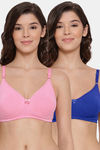 Lyra Single Layered Non-Wired 3/4Th Coverage T-Shirt Bra (Pack of 2) - Multicolor — thumbnail 1