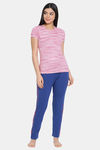 Lyra Mid Rise Track Pant - Ink Blue — thumbnail 5