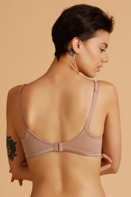 Zivame Essentials Single Layered Non Wired 3/4th Coverage T-Shirt Bra-Roebuck — image 3