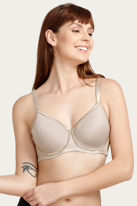 Zivame Essentials Single Layered Non Wired 3/4th Coverage T-Shirt Bra-Roebuck — image 6