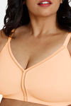 Zivame True Curv Cotton Laminated Non Wired Full Coverage Minimiser Bra - Canteloupe — thumbnail 4