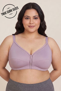 Zivame True Curv Cotton Laminated Non Wired Full Coverage Minimiser Bra - Elderberry — thumbnail 1