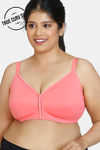Zivame True Curv Cotton Laminated Non Wired Full Coverage Minimiser Bra - Georgia Peach — thumbnail 1