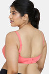 Zivame True Curv Cotton Laminated Non Wired Full Coverage Minimiser Bra - Georgia Peach — thumbnail 2