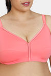 Zivame True Curv Cotton Laminated Non Wired Full Coverage Minimiser Bra - Georgia Peach — thumbnail 4