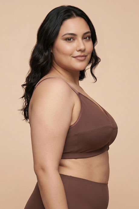 Zivame True Curv Cotton Laminated Non Wired Full Coverage Minimiser Bra - Nutmeg — image 2