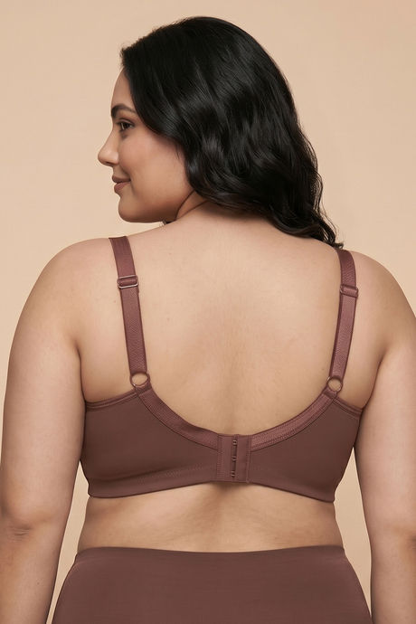 Zivame True Curv Cotton Laminated Non Wired Full Coverage Minimiser Bra - Nutmeg — image 3
