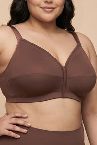 Zivame True Curv Cotton Laminated Non Wired Full Coverage Minimiser Bra - Nutmeg — thumbnail 5