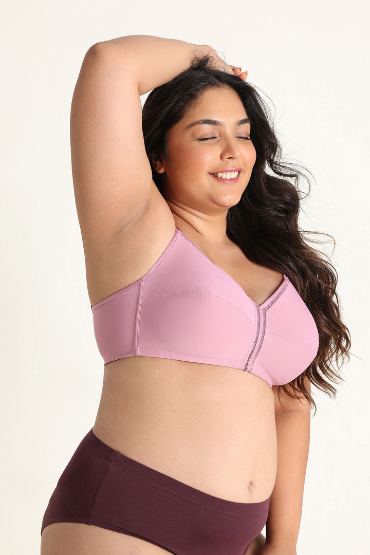 Zivame True Curv Cotton Laminated Non Wired Full Coverage Minimiser Bra - Polignac — image 3