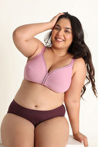 Zivame True Curv Cotton Laminated Non Wired Full Coverage Minimiser Bra - Polignac — thumbnail 5