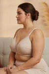 Zivame True Curv Cotton Laminated Non Wired Full Coverage Minimiser Bra - Roebuck — thumbnail 2